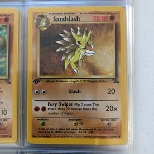 1990’s rare vintage 1st edition Sandslash Pokémon card 41/62